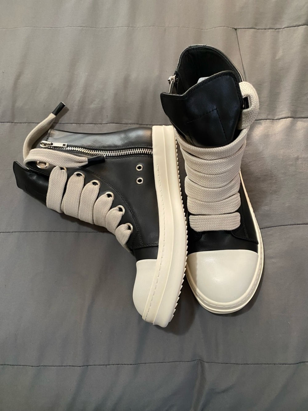 9.5 Rick Owen Jumbo Lace Shoes